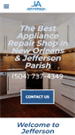 Mobile Screenshot of jeffersonappliance.com